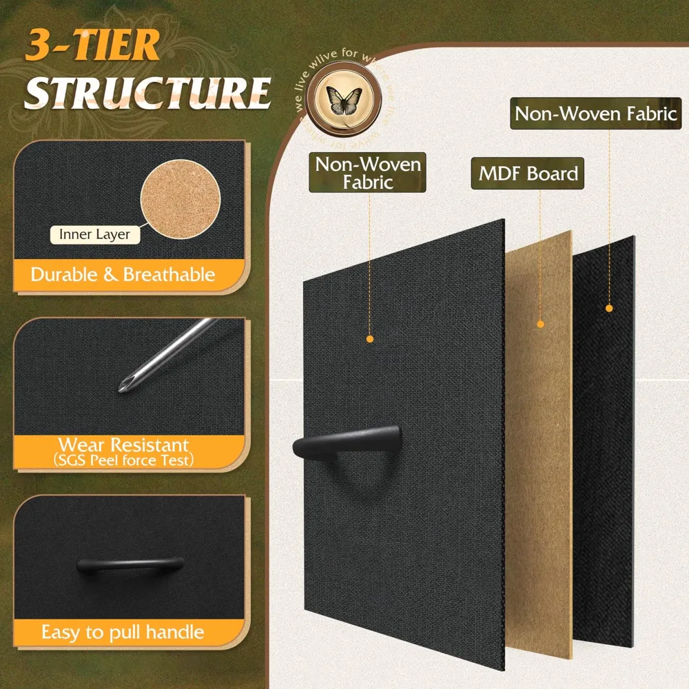 Black Tall Dresser for Bedroom, view 6