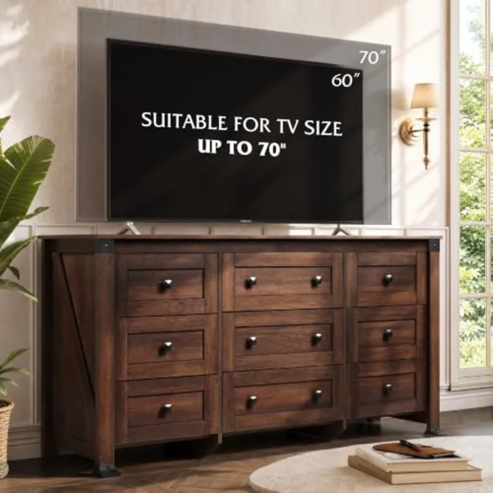 Brown Dresser for Bedroom, view 5