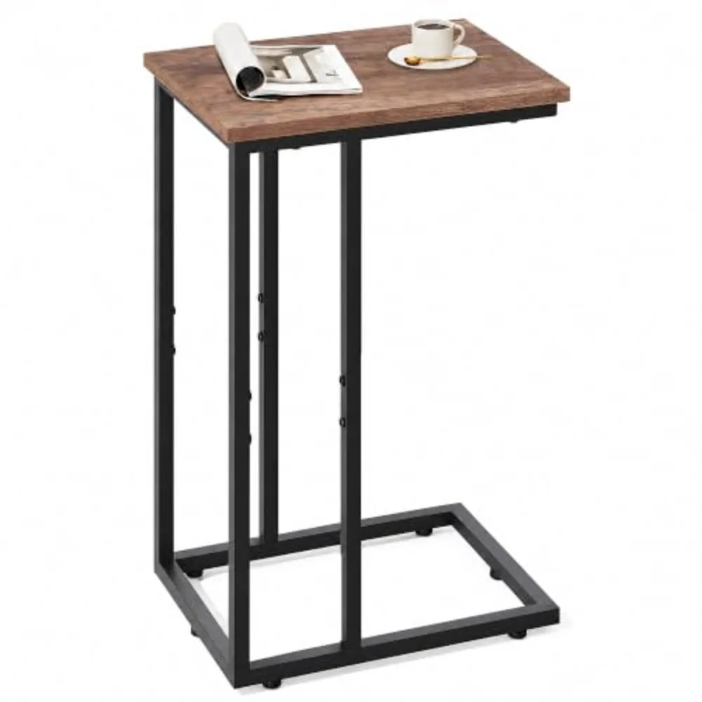 C Shaped End Table