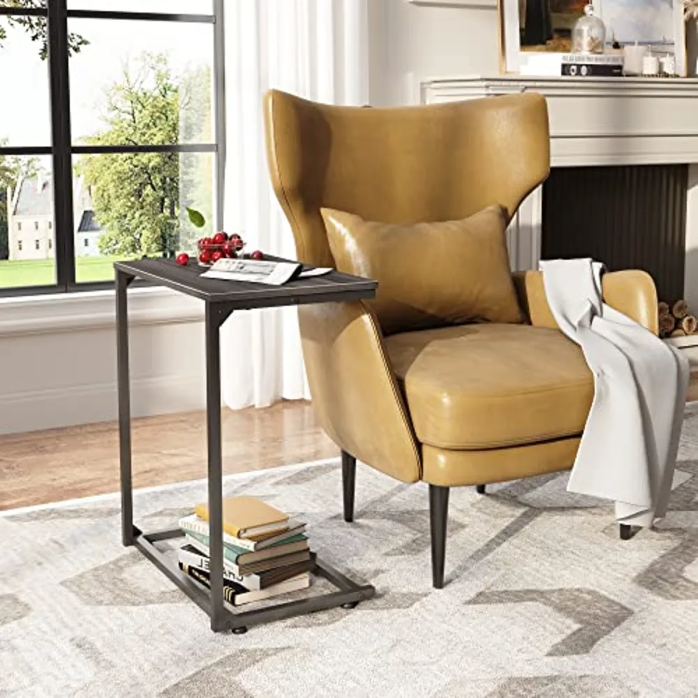 C Shaped End Table, view 4