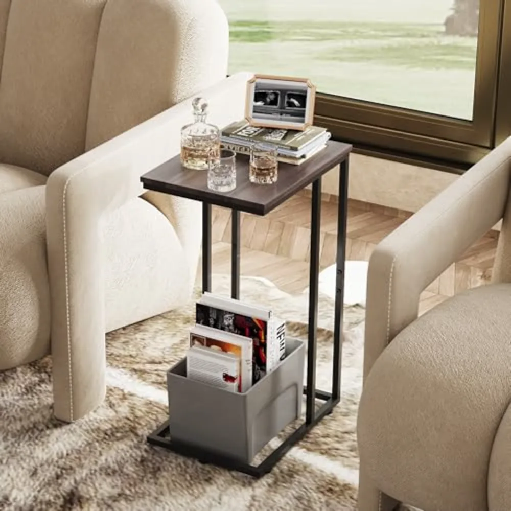 C Shaped End Tables Set of 2, view 4