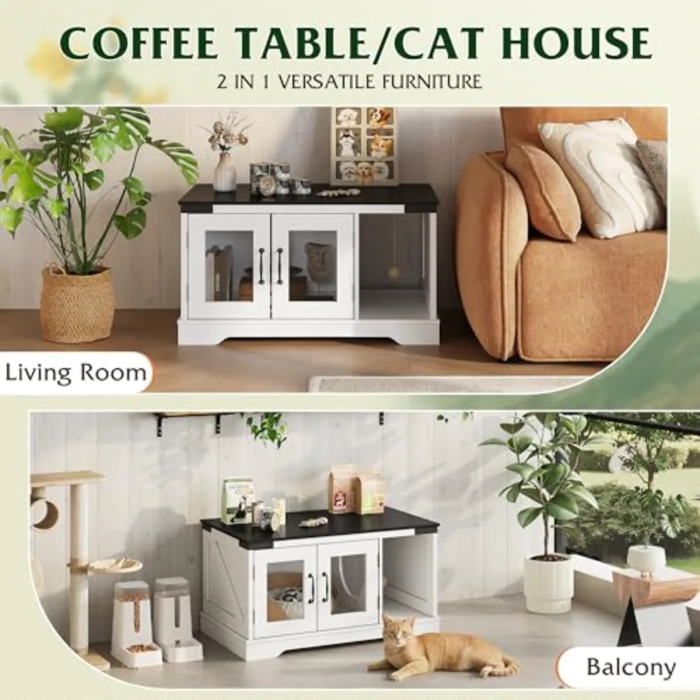 Coffee Table-Cat House with Door, view 4