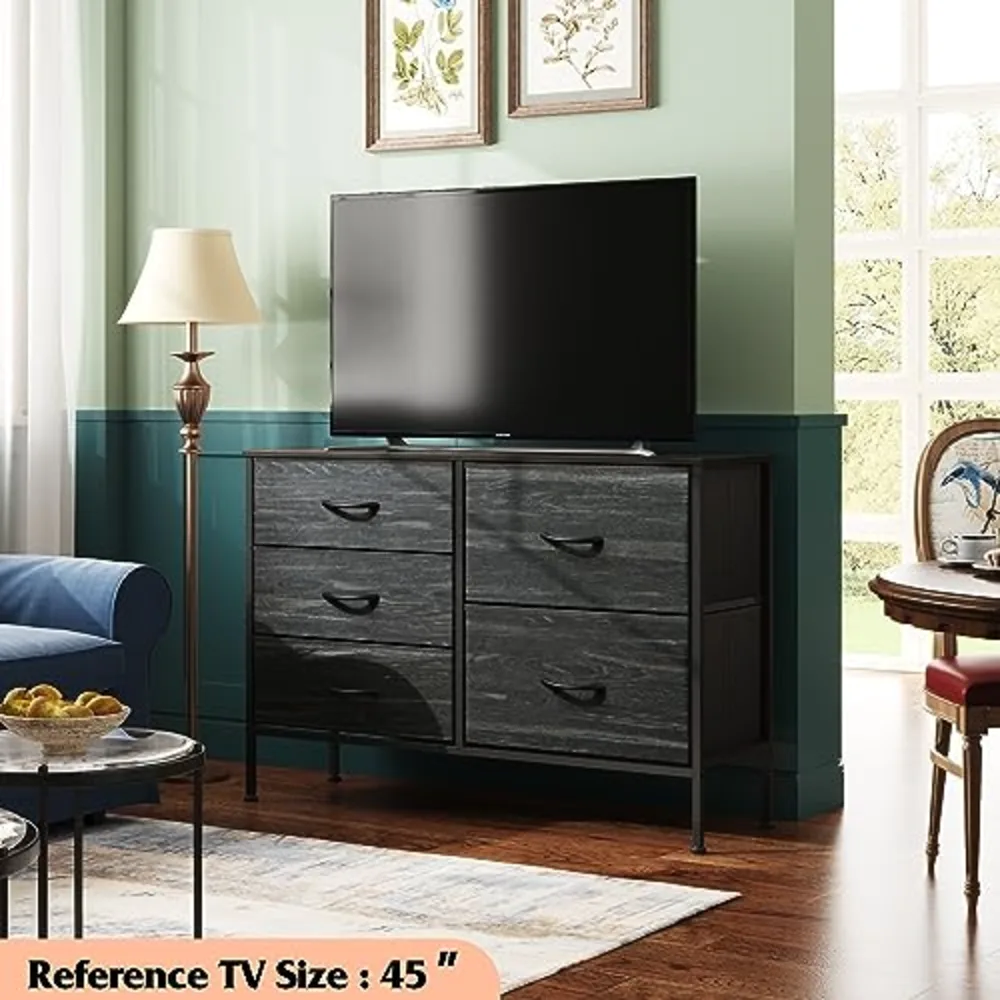 Dresser for Bedroom with 5 Drawers, view 2