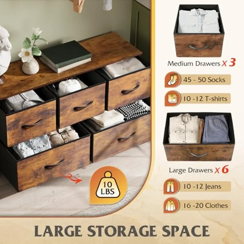 Dresser for Bedroom with 5 Drawers, view 4