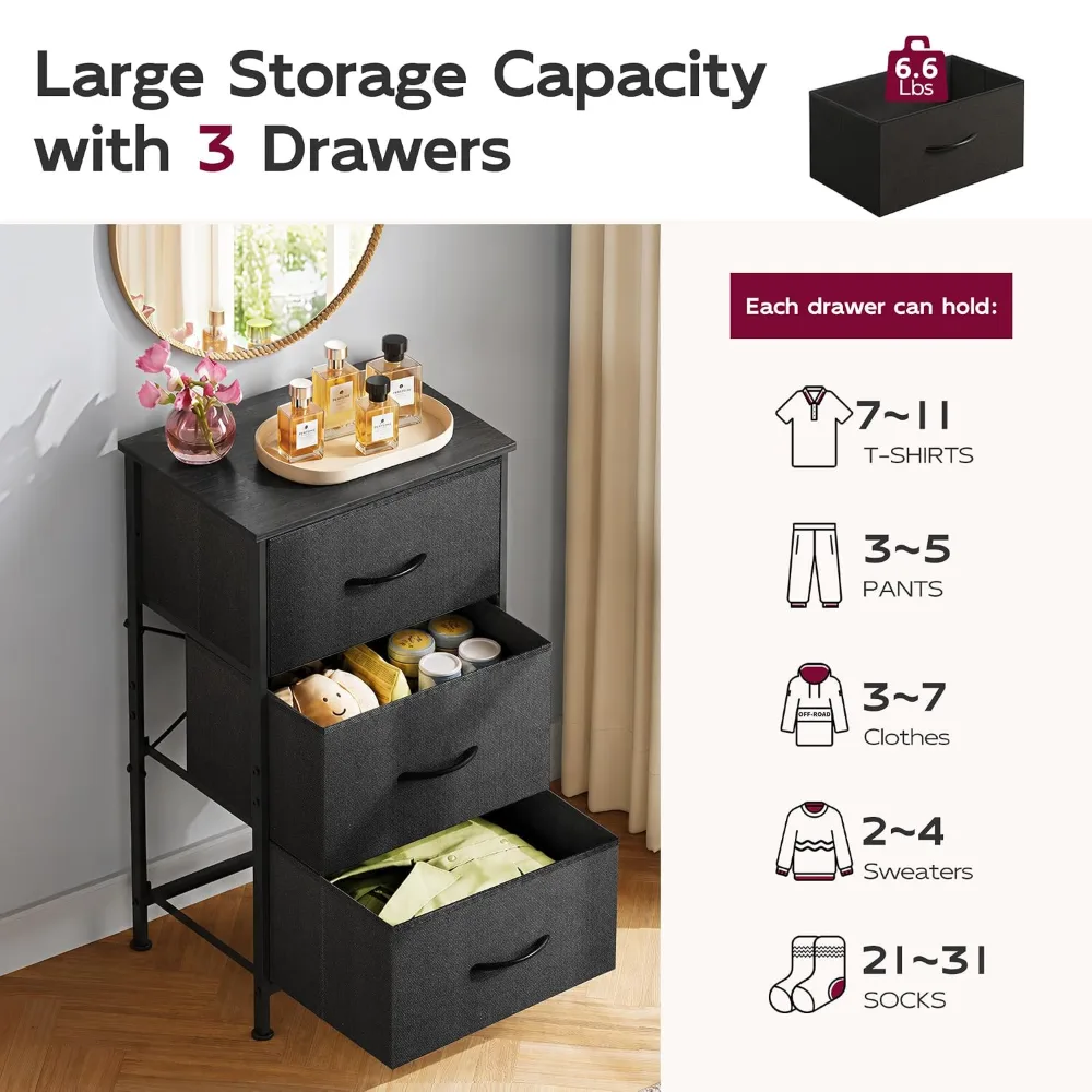 Dresser with 3 Drawers, view 6