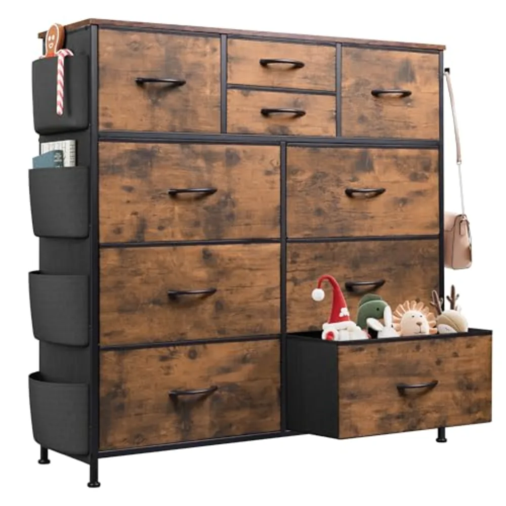 Fabric Dresser for Bedroom with 10 Drawers