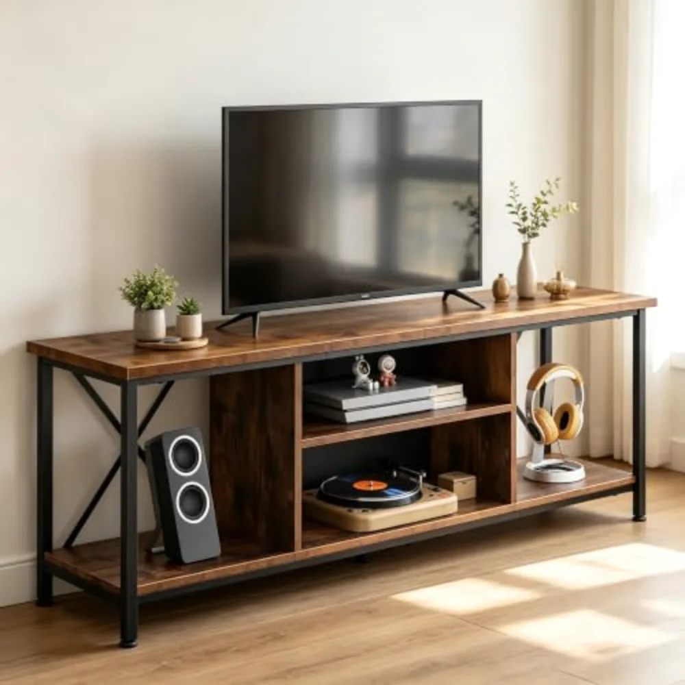 Industrial TV Stand for Up to 65 inch TV