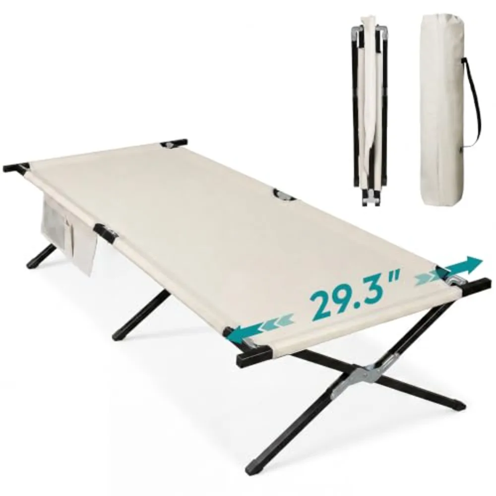Military Camping Cots with Carry Bag for Adults