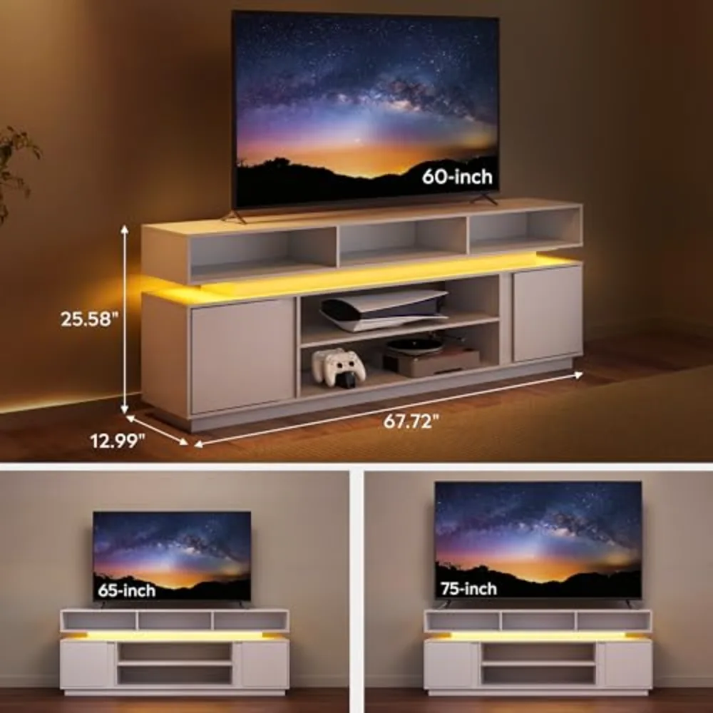 Modern TV Stand for 75 Inch TV, view 3