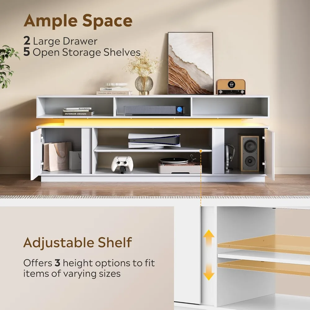 Modern TV Stand for 75 Inch TV, view 6