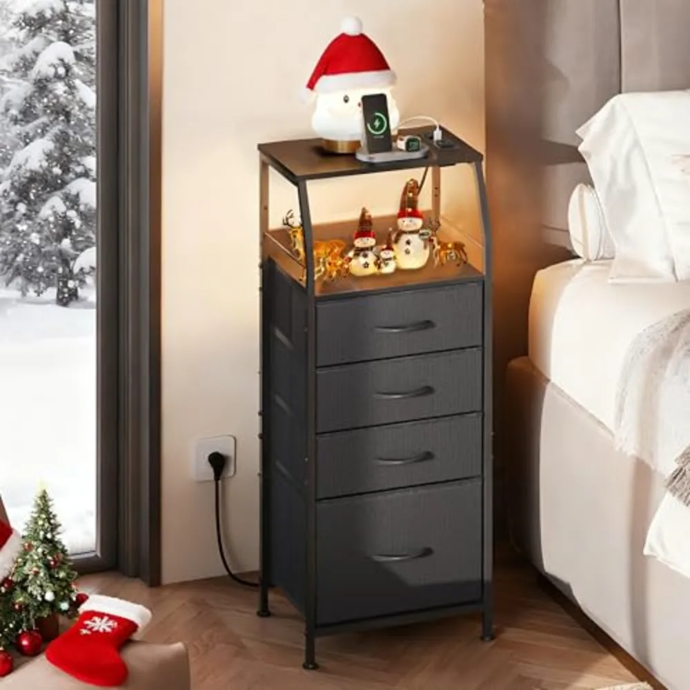 Night Stand with Charger Station, view 2