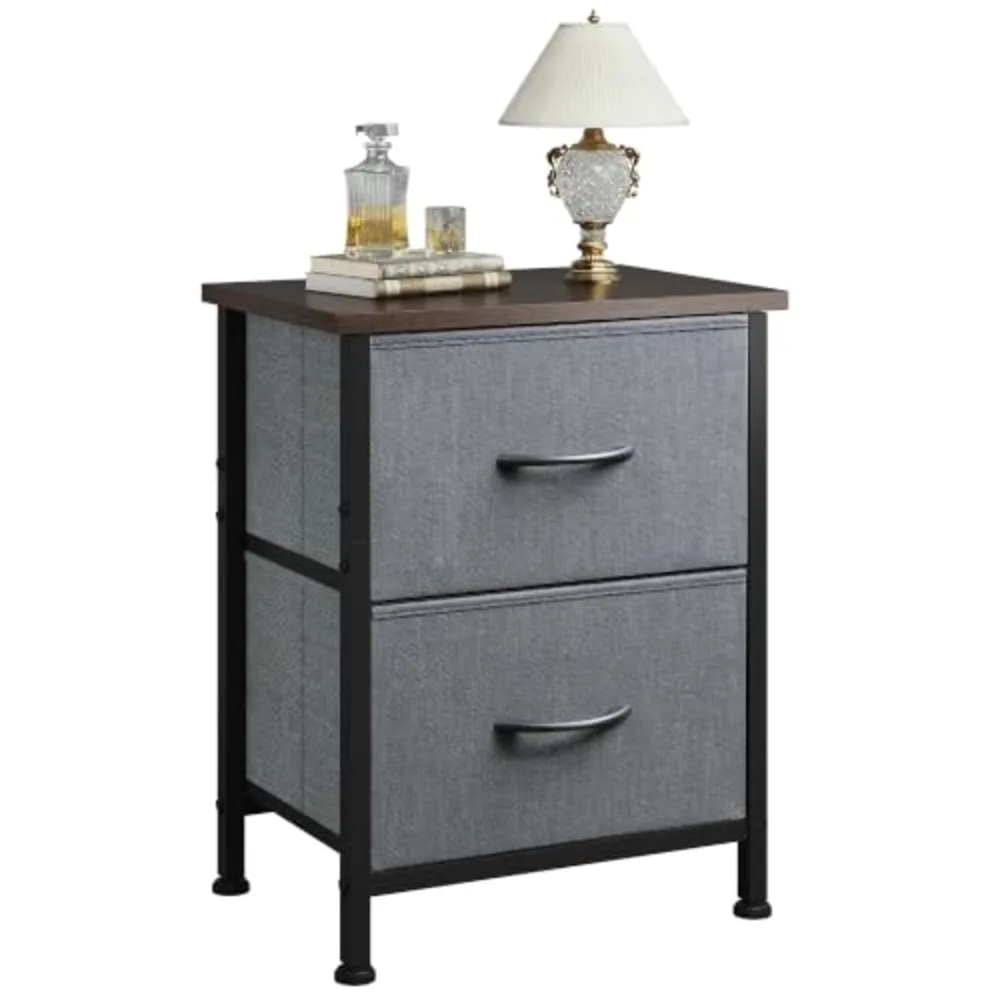 Nightstand 2 Drawer Dresser for Bedroom