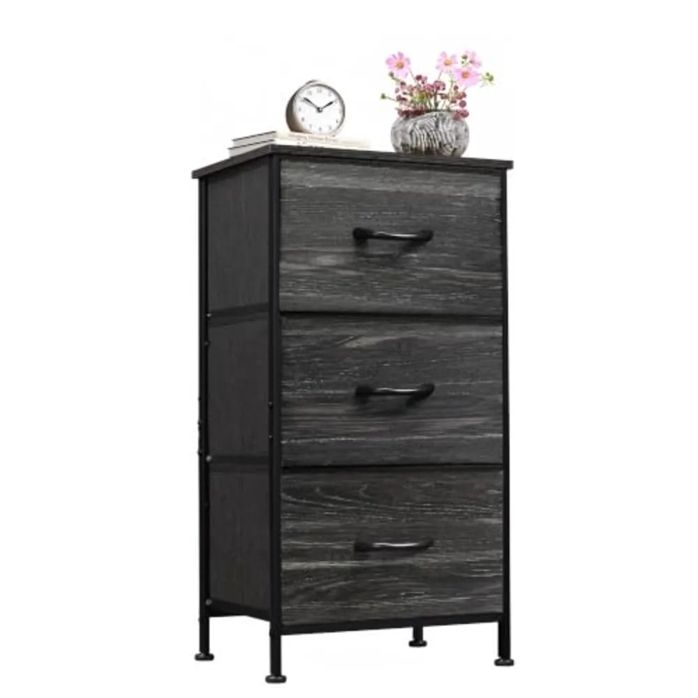 Nightstand with 3 Drawers