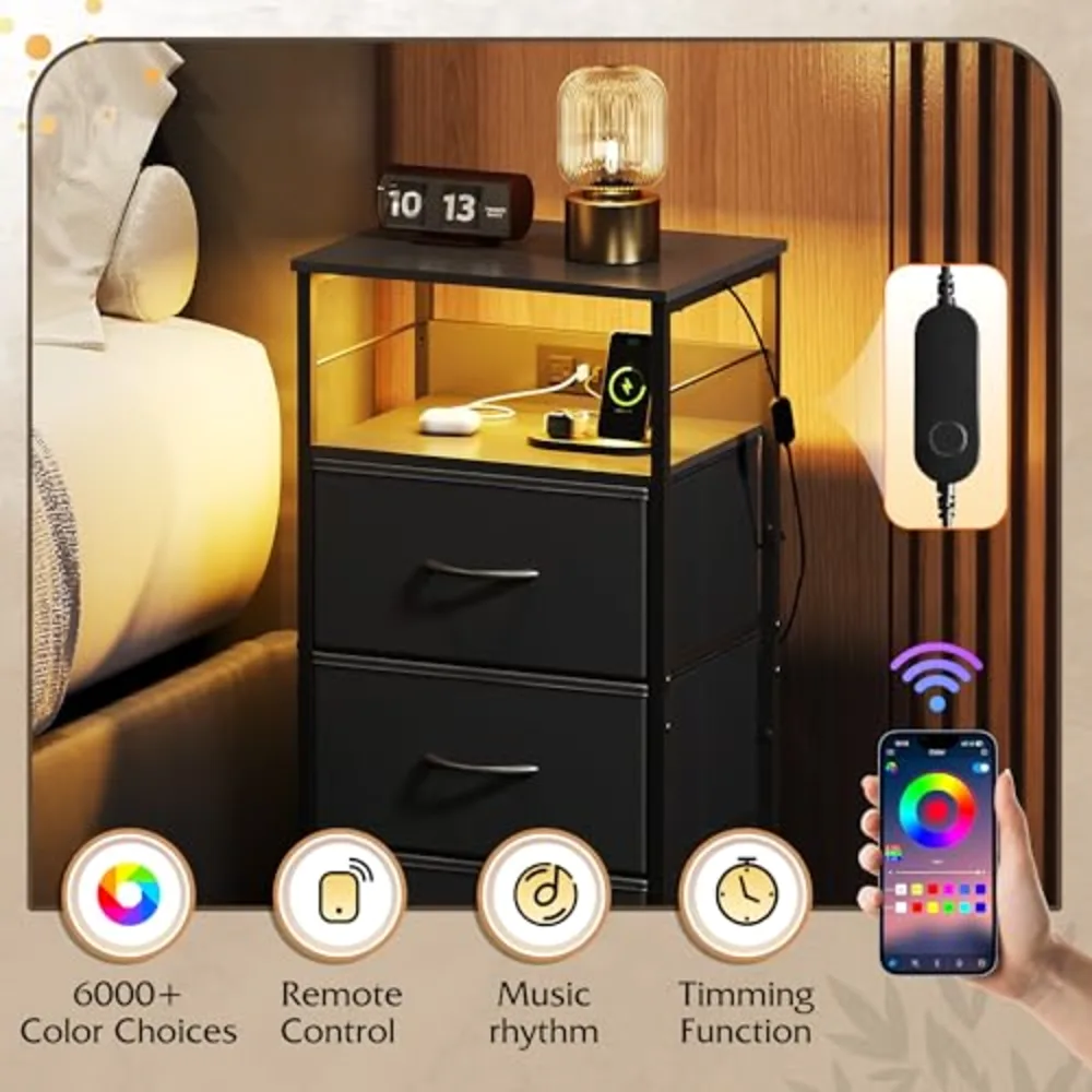 Nightstand with Charging Station, view 5
