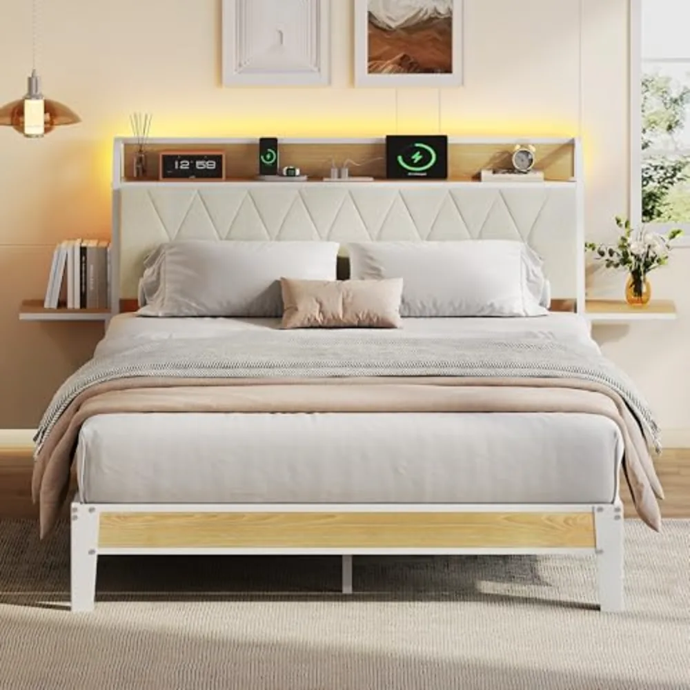 Queen Bed Frame with Headboard