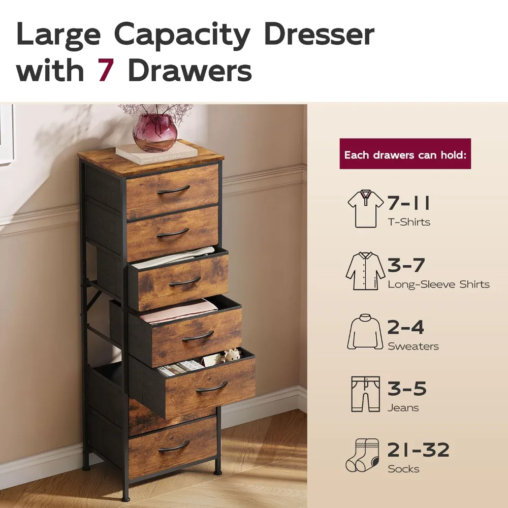 Tall Dresser for Bedroom, view 6