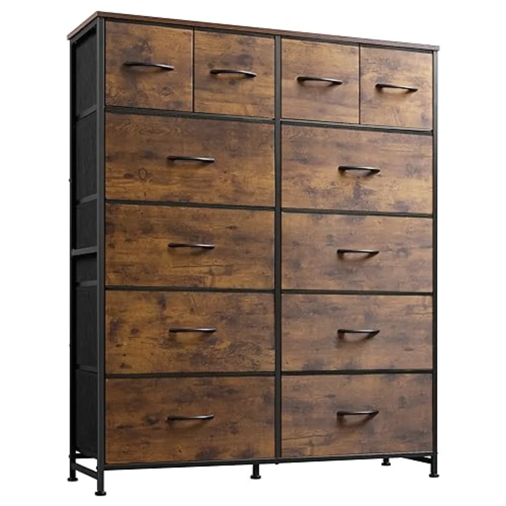 Tall Dresser for Bedroom with 12 Drawers