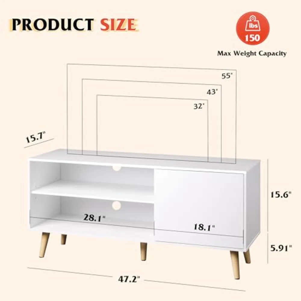 TV Stand for 55 Inch TVs, view 3