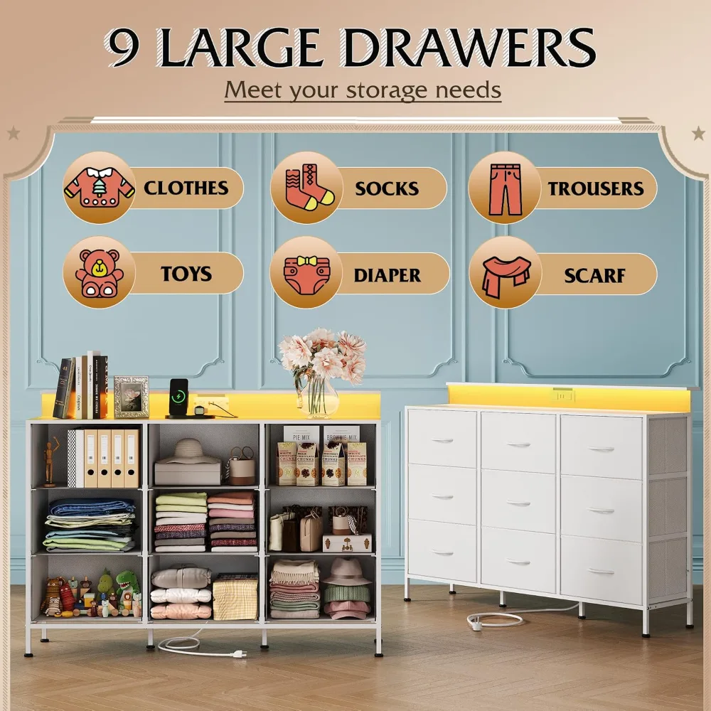 White Dresser TV Stand for 45, view 6