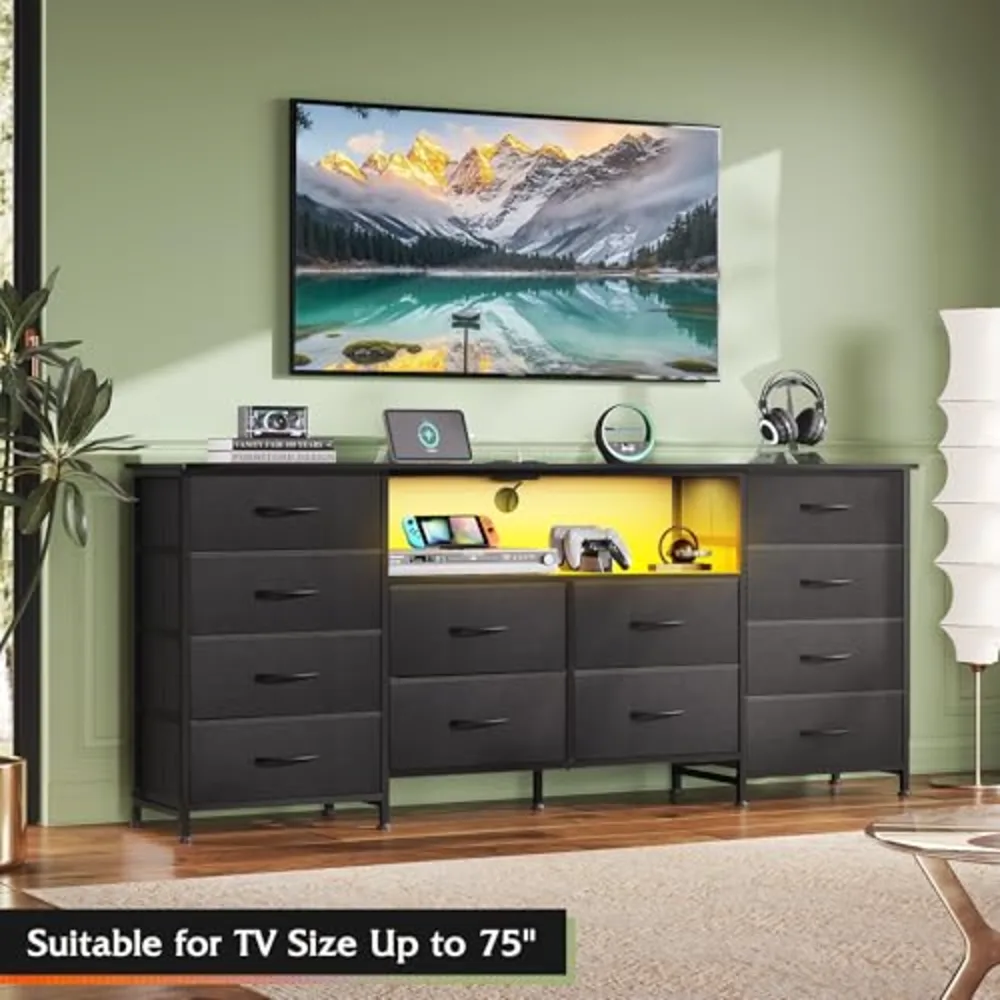 WLIVE 12 Drawer Dresser for Bedroom, view 4