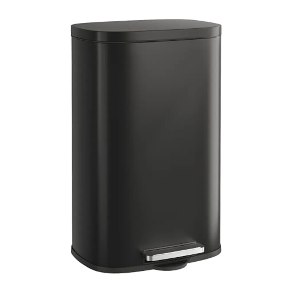 WLIVE 13 Gallon Stainless Steel Trash Can with Inner Bucket