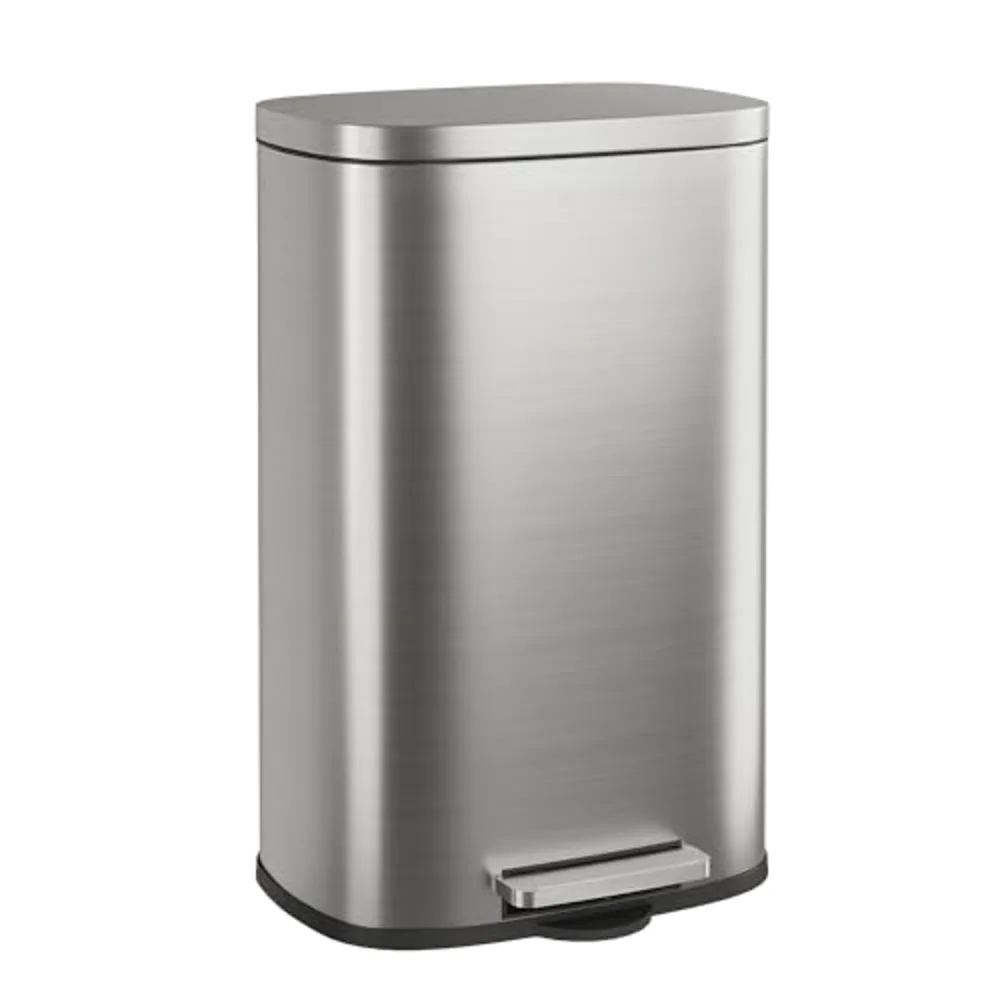 WLIVE 13 Gallon Stainless Steel Trash Can with Inner Bucket