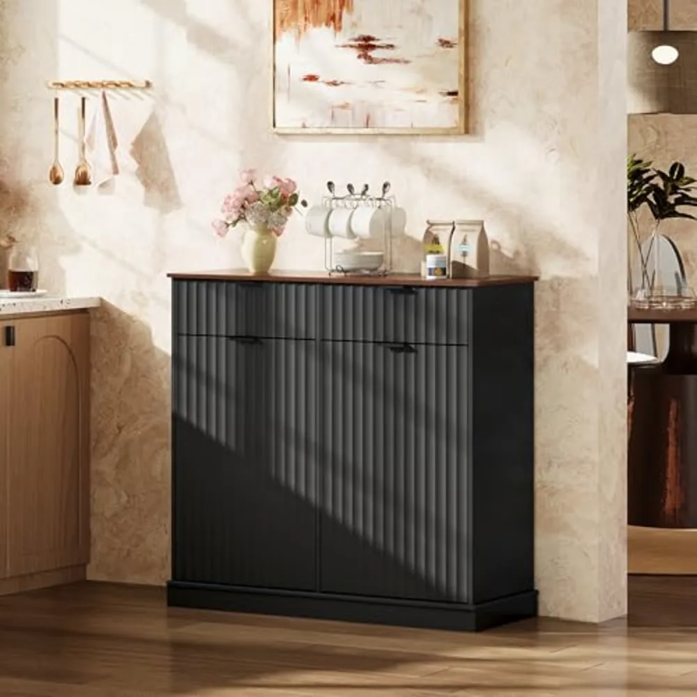 WLIVE 2 * 10 Gallon Double Tilt Out Trash Can Cabinet
