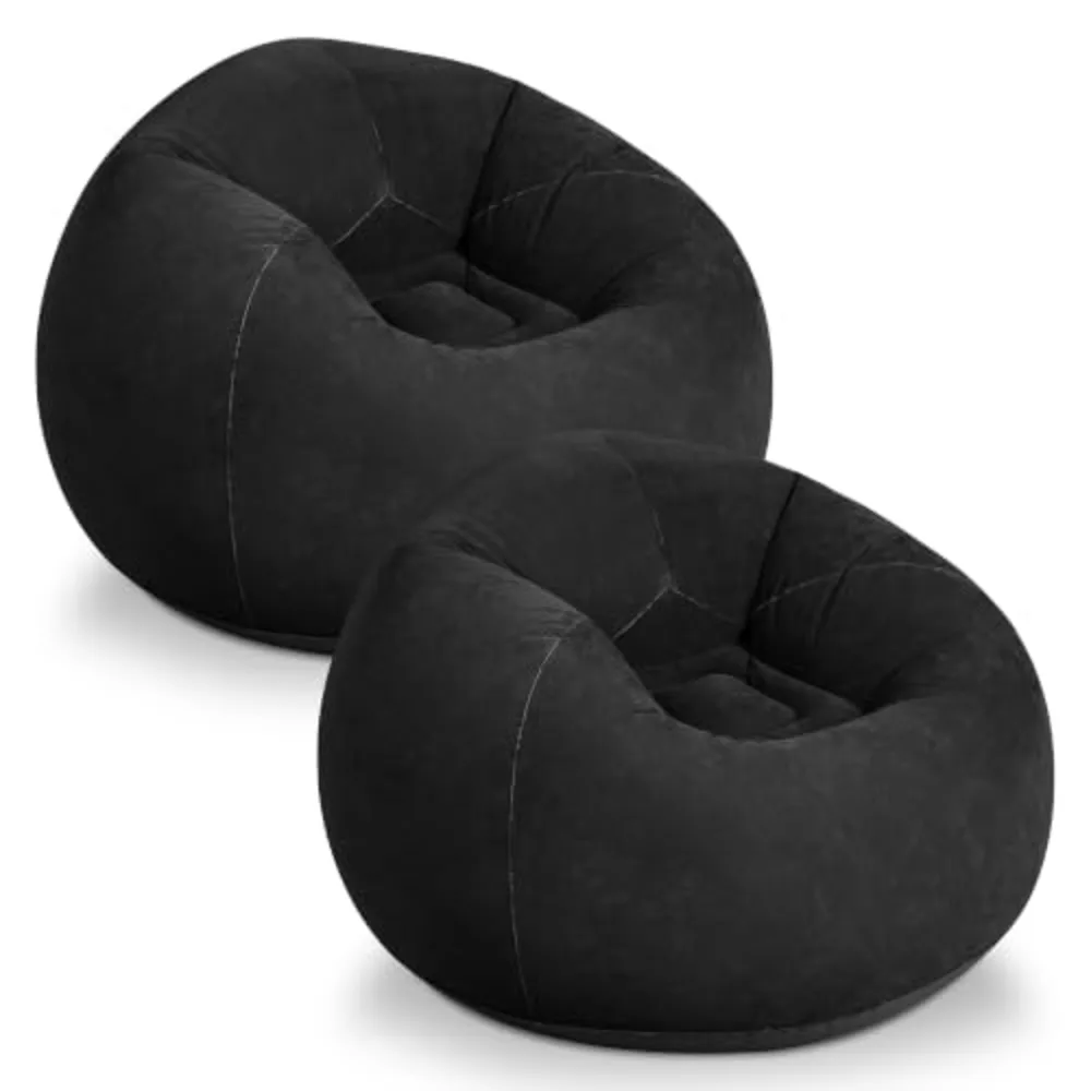 WLIVE 2 Pcs Inflatable Bean Bag Chair for Kids Adults