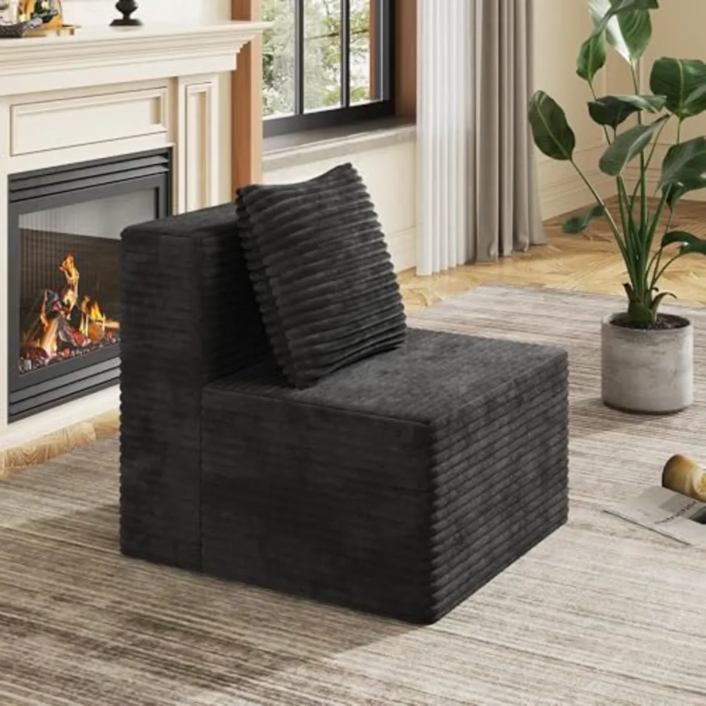 WLIVE 32'' Multifoutional Boneless Chair Armless