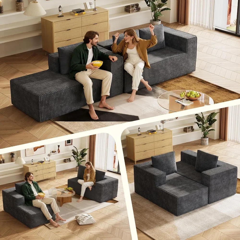 WLIVE 35'' Boneless Chair for Living Room, view 6