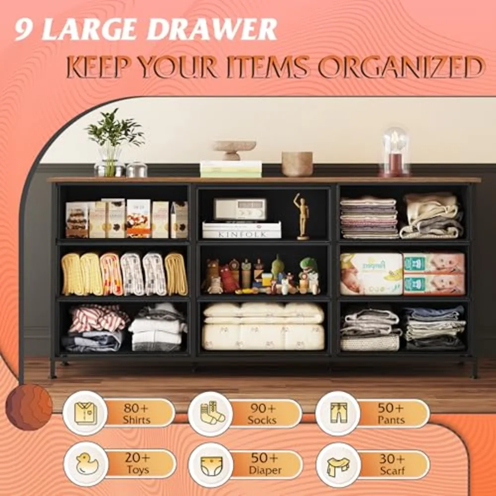 WLIVE 54''W Dresser for Bedroom, view 5