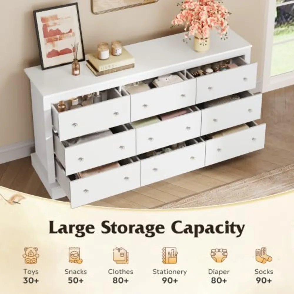 WLIVE 63" Dresser for Bedroom, view 3