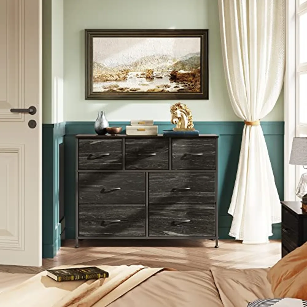 WLIVE 7 Drawer Dresser TV Stand, view 4