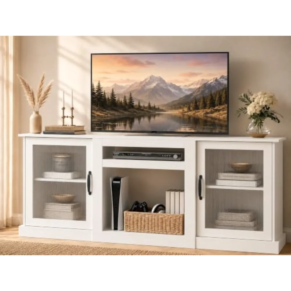 WLIVE 70-Inch Farmhouse TV Stand for 75/80 Inches TV