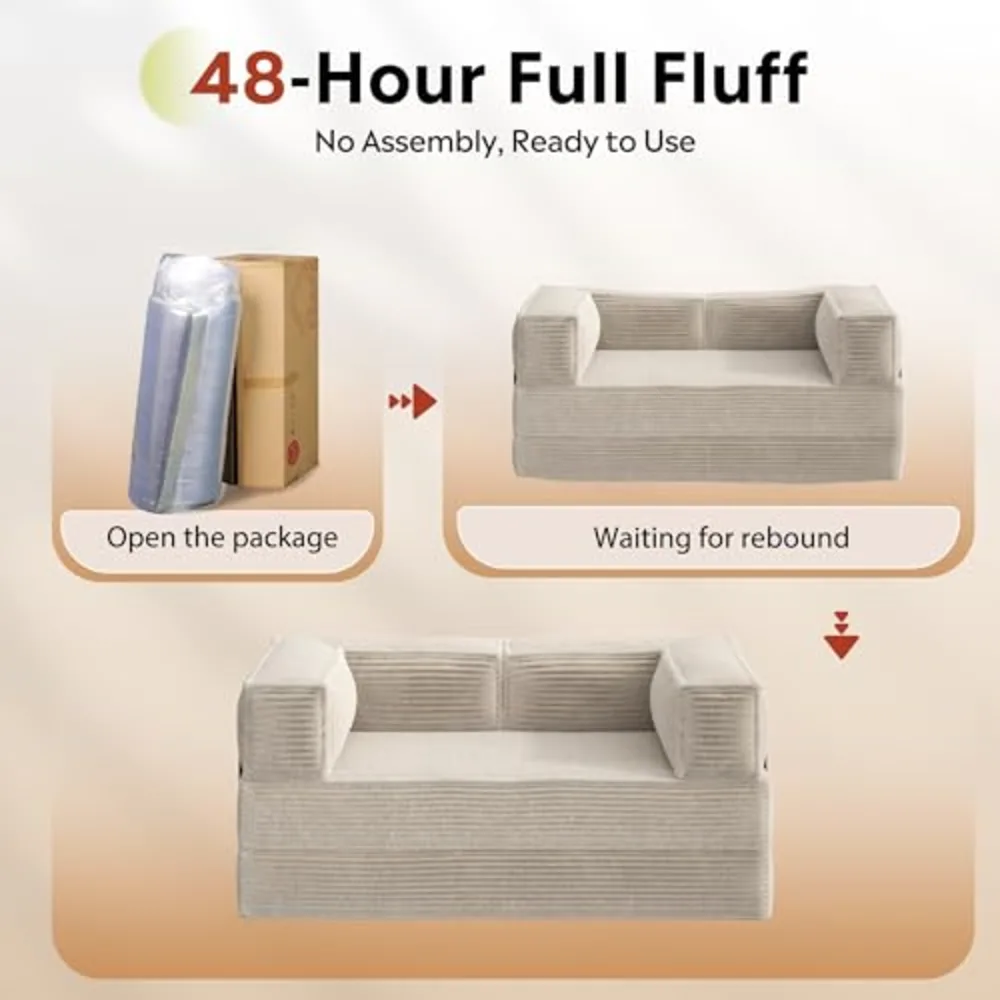 WLIVE 71'' Futon Sofa Bed, view 4