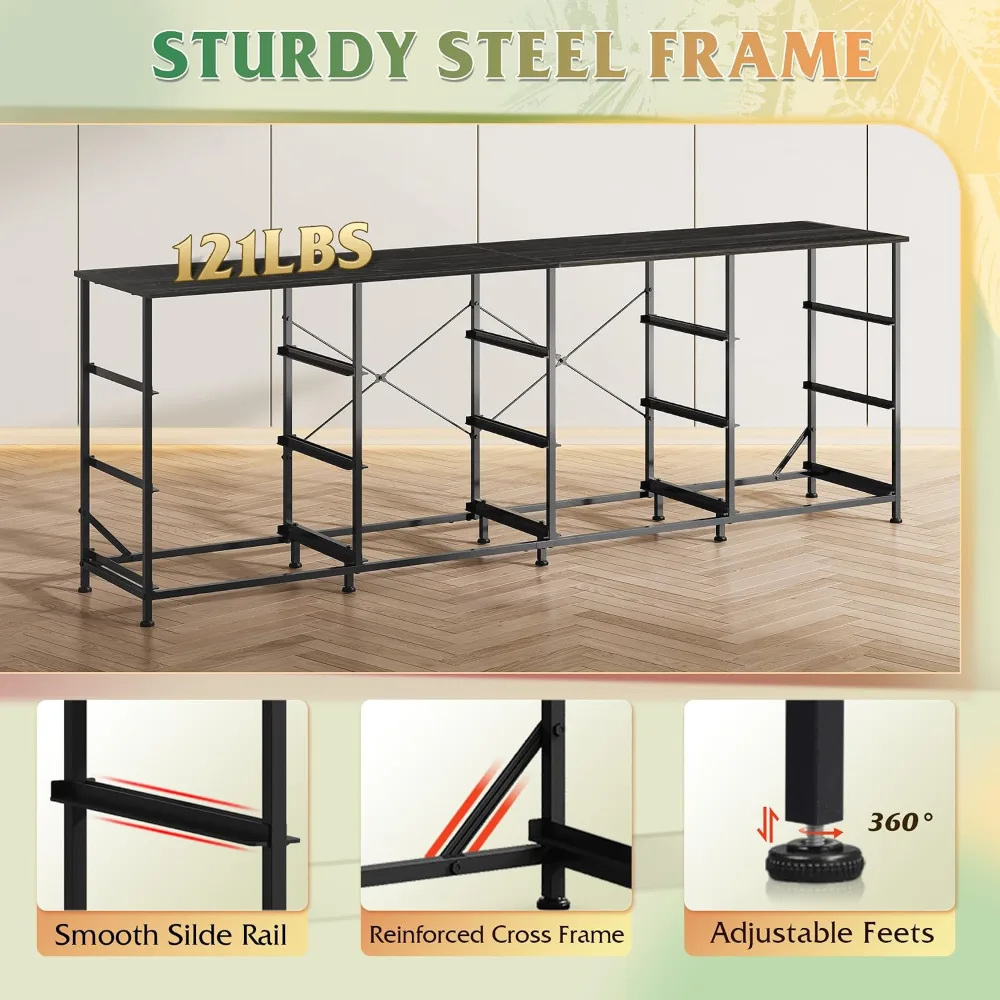 WLIVE 75.5'' Dresser for Bedroom, view 6