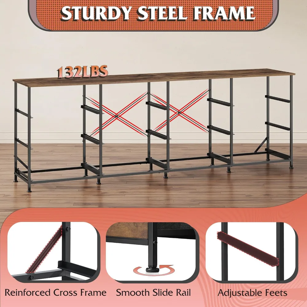 WLIVE 75.5'' Dresser for Bedroom, view 6
