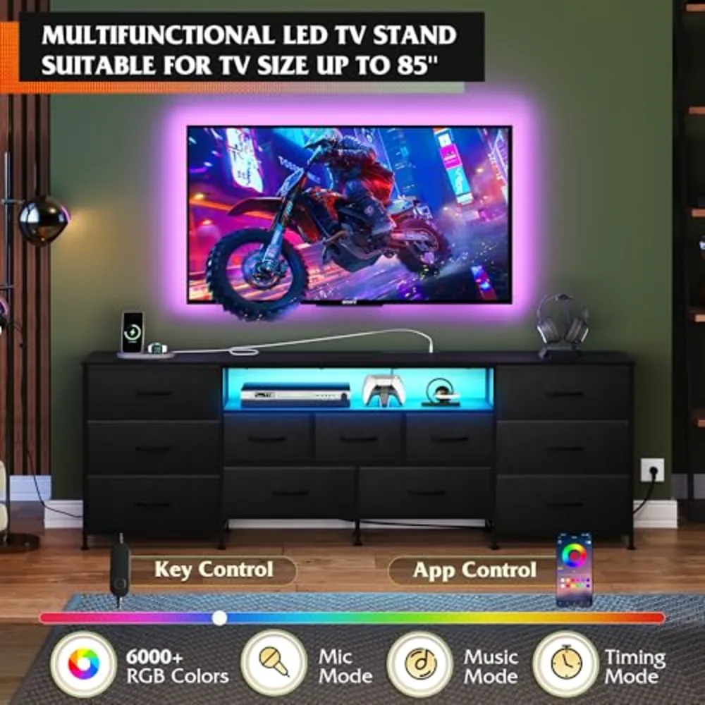 WLIVE 75.5" TV Stand for 65, view 3