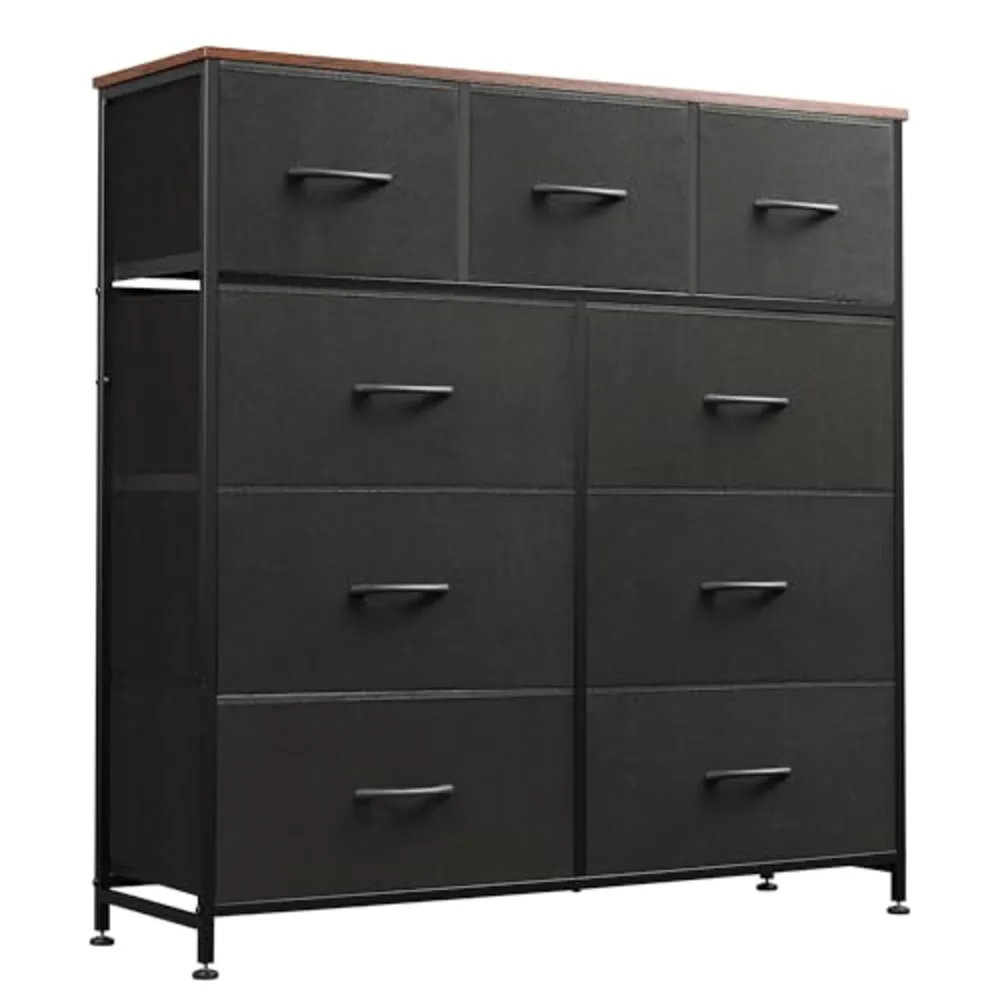 WLIVE 9 Drawer Dresser Fabric Storage Tower for Bedroom