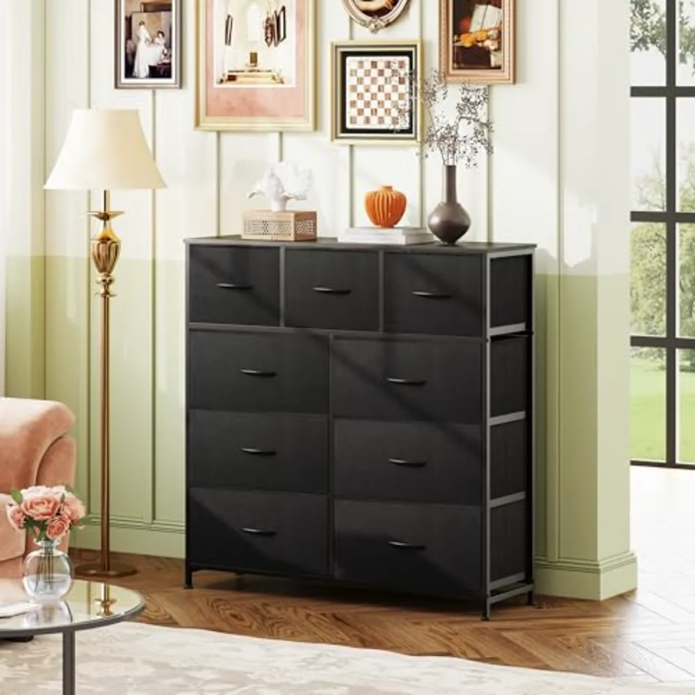 WLIVE 9-Drawer Dresser Fabric Storage Tower for Bedroom, view 4
