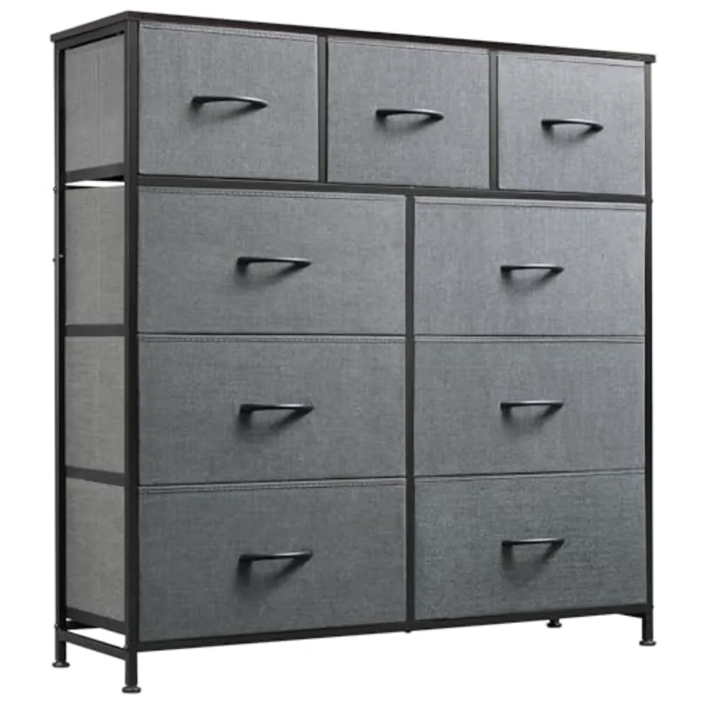 WLIVE 9-Drawer Dresser Fabric Storage Tower for Bedroom