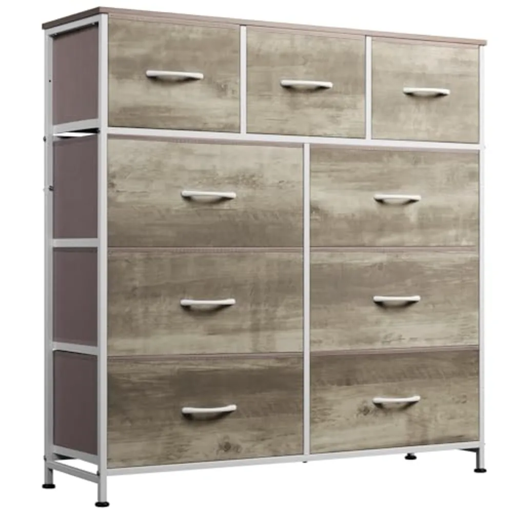 WLIVE 9-Drawer Dresser Fabric Storage Tower for Bedroom