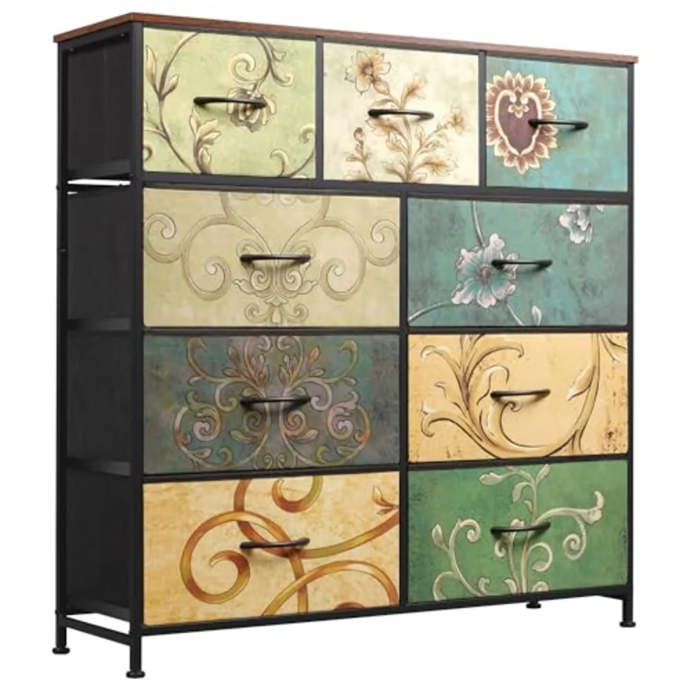 WLIVE 9-Drawer Dresser Fabric Storage Tower for Bedroom