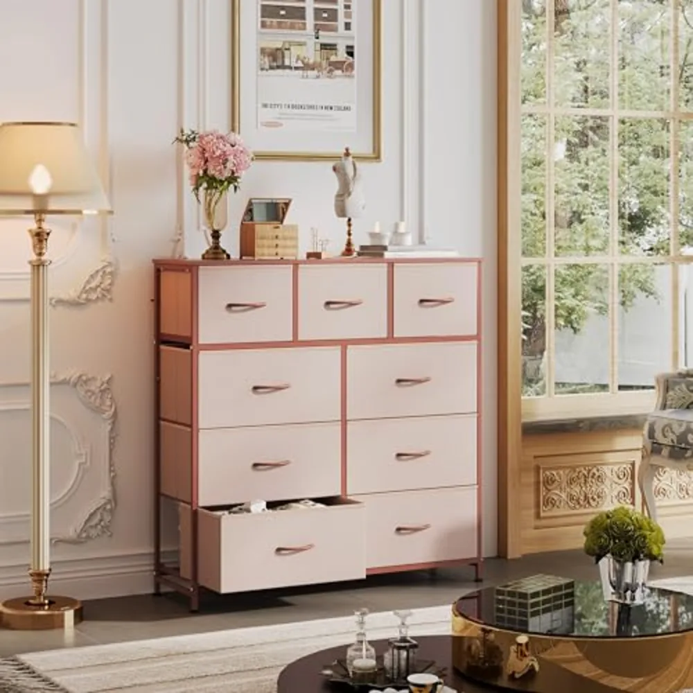 WLIVE 9-Drawer Dresser Fabric Storage Tower for Bedroom, view 2