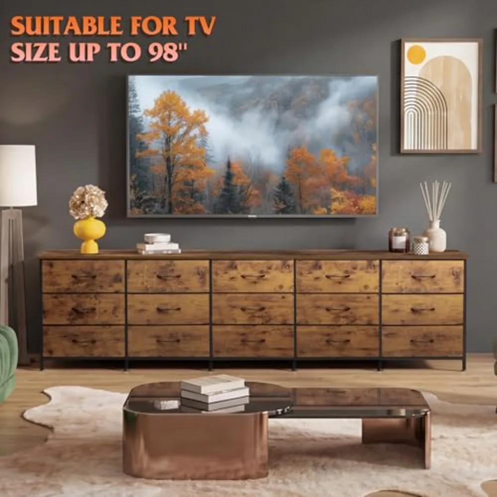 WLIVE 92 Inch Long Dresser for Bedroom, view 2