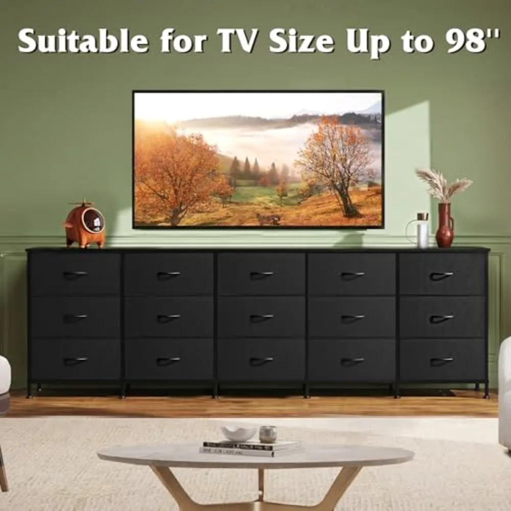 WLIVE 92 Inch Long Dresser for Bedroom, view 2