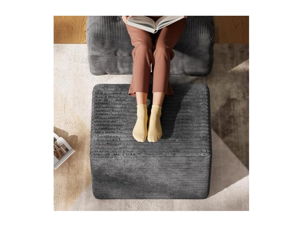 Boneless Ottoman Lightweight Movable Foot Rest Stool for Living