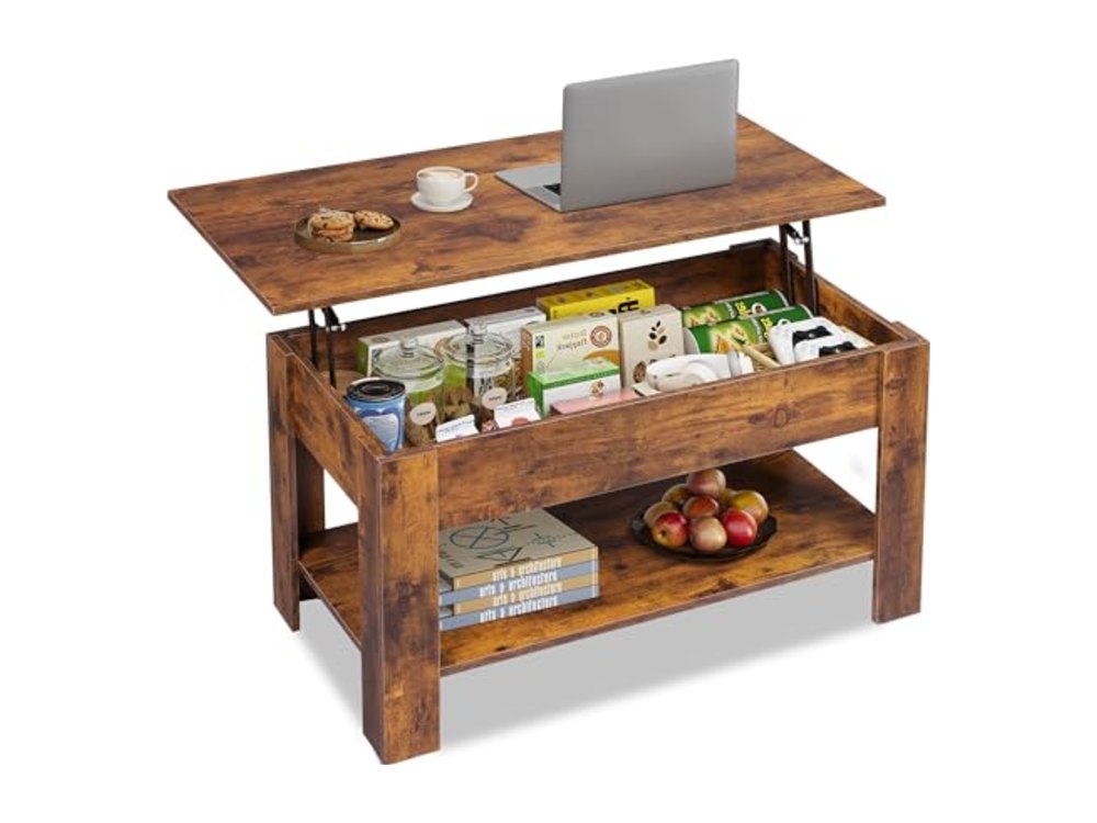 Coffee Table 39" Lift Top Coffee Table with Hidden Compartment
