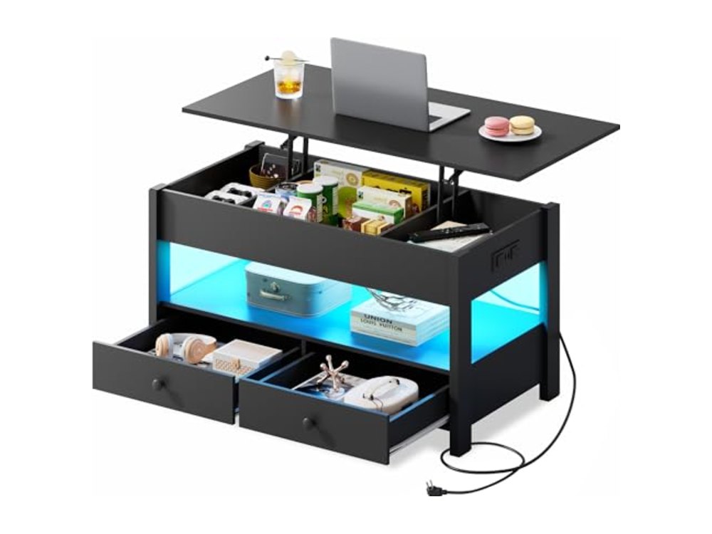Coffee Table Lift Top Coffee Table with 2 Drawers