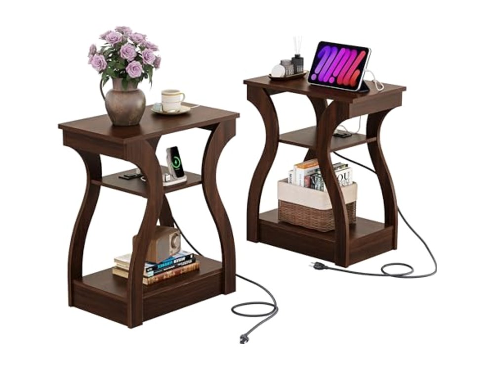 End Tables Living Room Set of 2